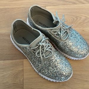 Silver Sparkle Wiessman Hip-Hop Shoes